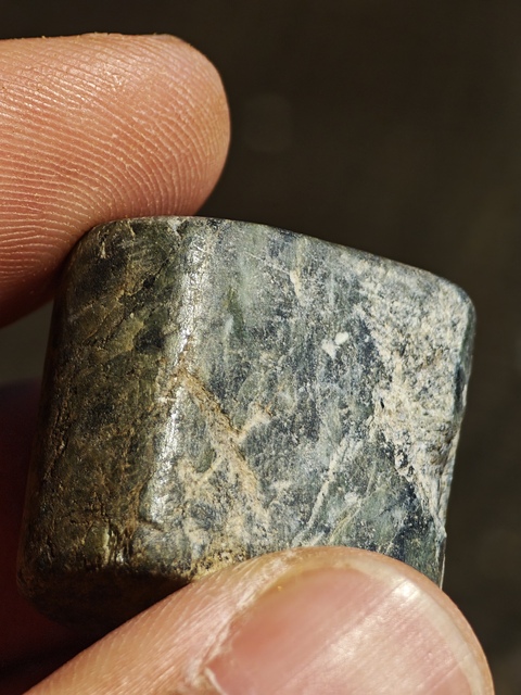 古玩玉器老玉扁珠真品鑒賞圖