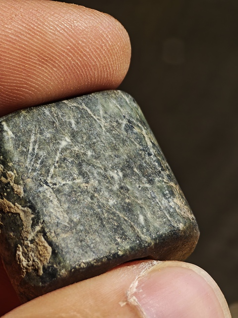 古玩玉器老玉扁珠真品鑒賞圖