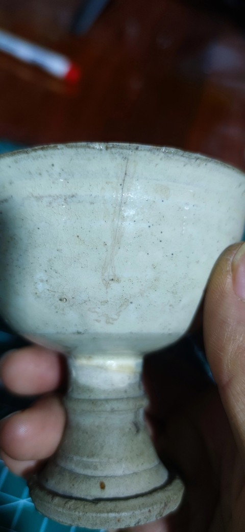 古玩陶瓷磁州窯系高足杯真品鑒賞圖