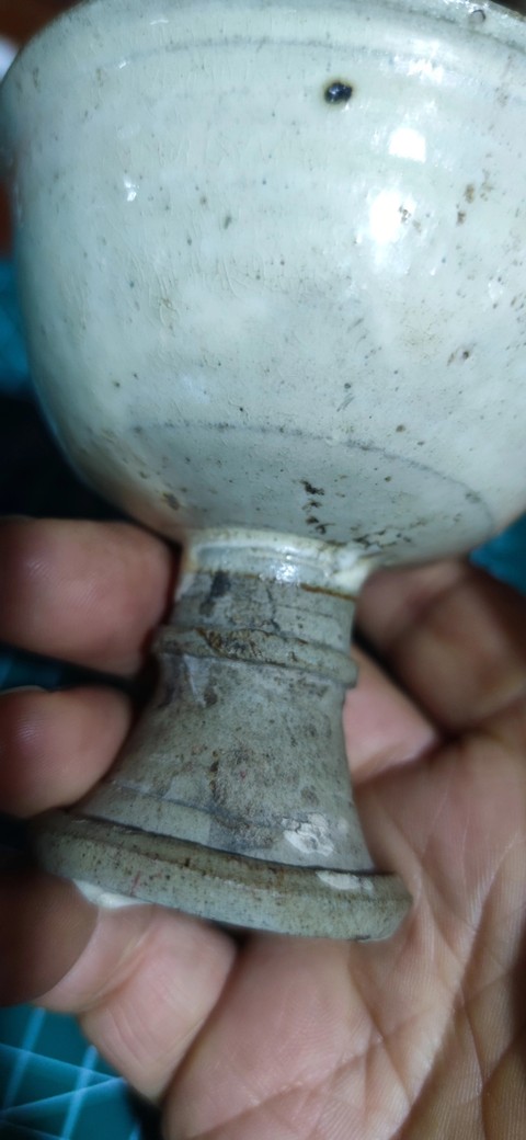 古玩陶瓷磁州窯系高足杯真品鑒賞圖