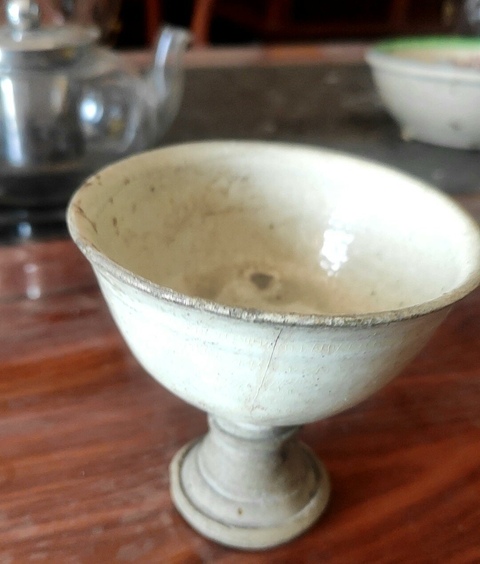古玩陶瓷磁州窯系高足杯真品鑒賞圖