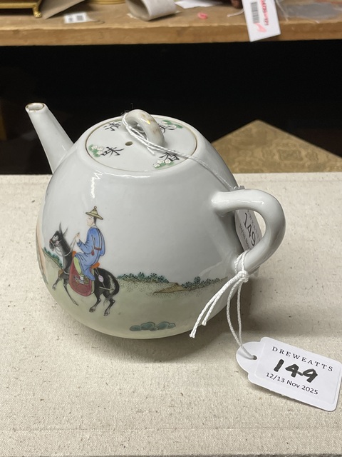 古玩陶瓷人物執壺執壺真品鑒賞圖