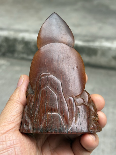 古玩雜項角雕小件真品鑒賞圖