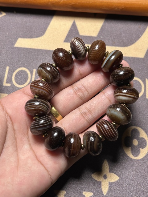 古玩玉器瑪瑙珠串真品鑒賞圖