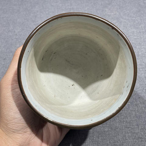 古玩陶瓷青花五彩人物故事紋香爐真品鑒賞圖