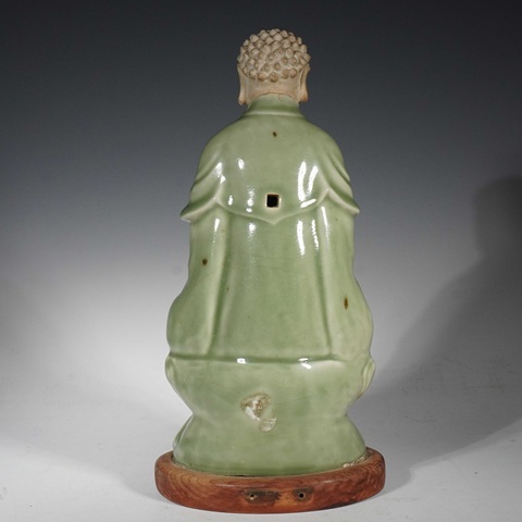 古玩陶瓷龍泉瓷廠佛造像真品鑒賞圖