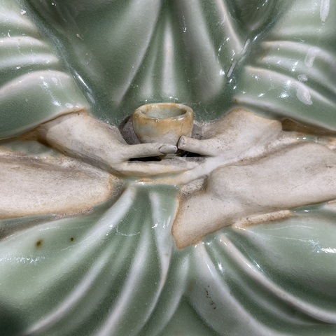 古玩陶瓷龍泉瓷廠佛造像真品鑒賞圖