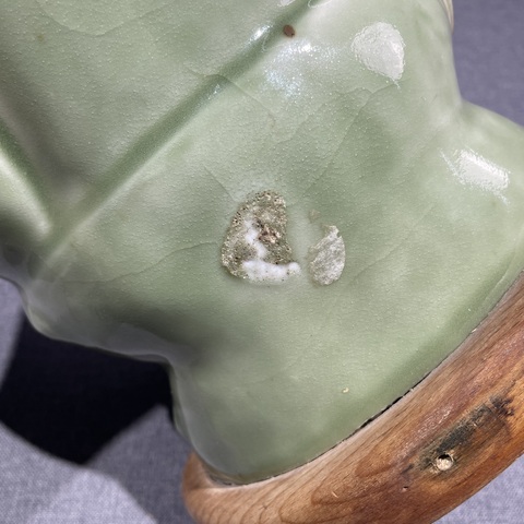 古玩陶瓷龍泉瓷廠佛造像真品鑒賞圖