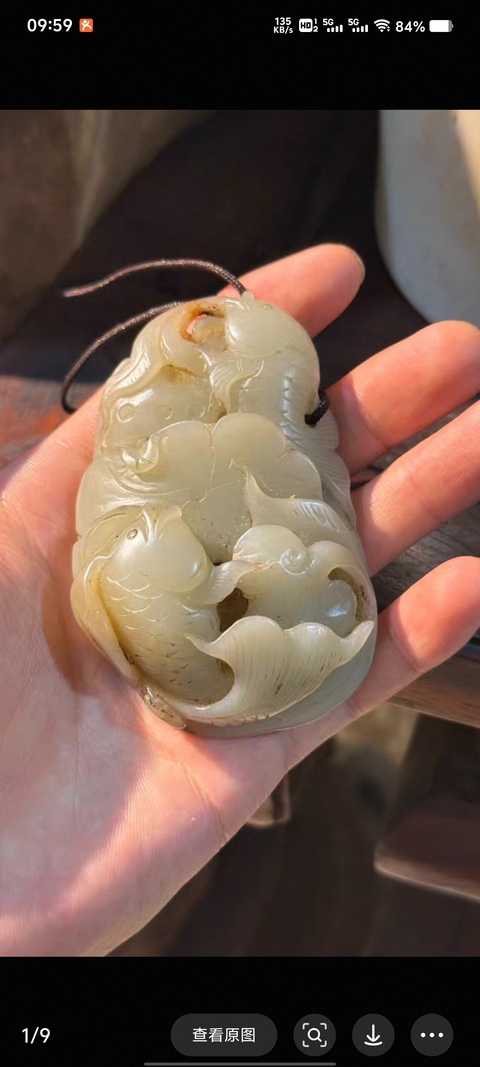 古玩玉器和田玉雕“金玉滿堂”把件真品鑒賞圖