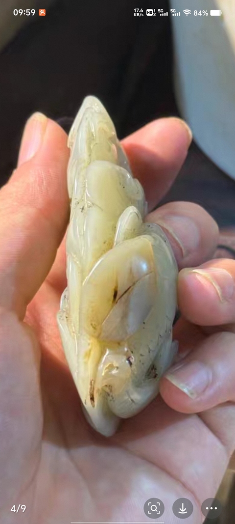 古玩玉器和田玉雕“金玉滿堂”把件真品鑒賞圖