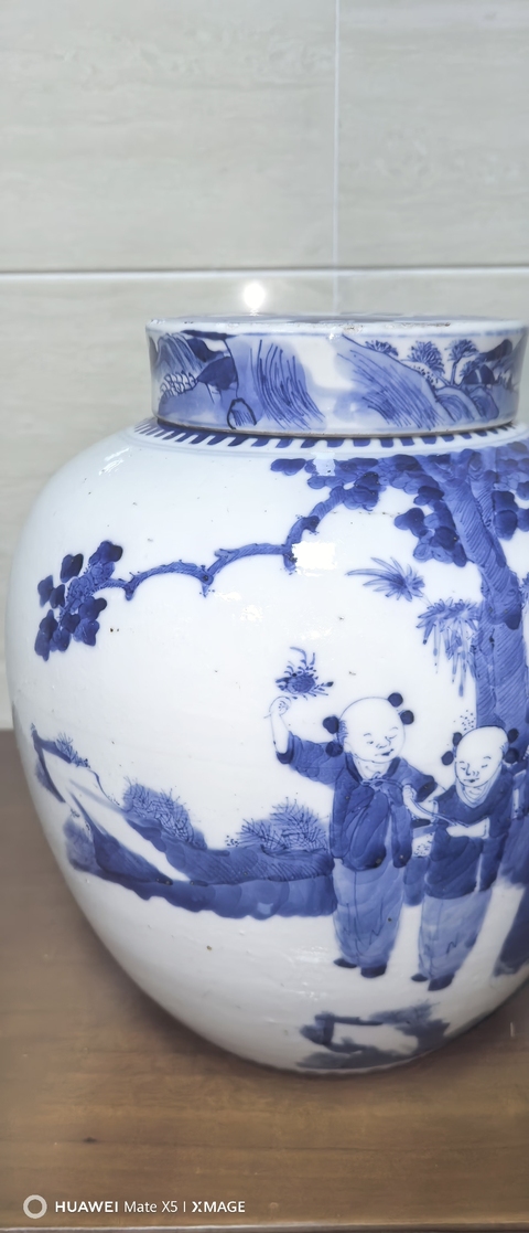 古玩陶瓷青花罐真品鑒賞圖