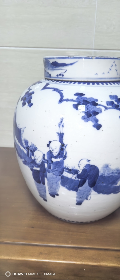 古玩陶瓷青花罐真品鑒賞圖