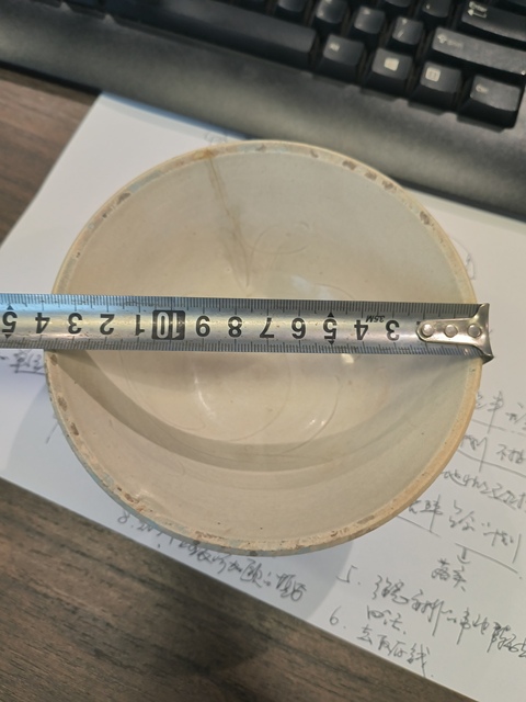 古玩陶瓷青白釉刻仰蓮紋面包碗真品鑒賞圖