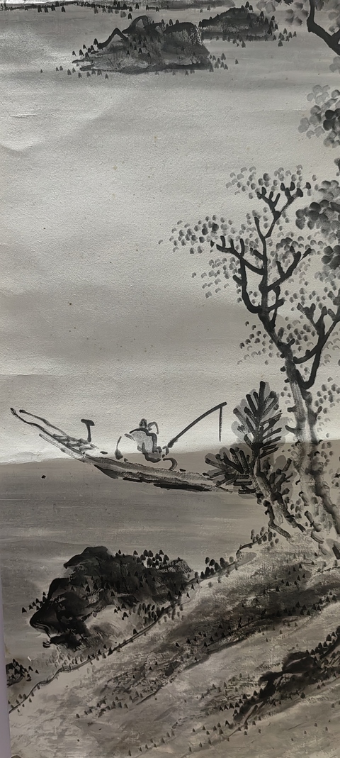 古玩字畫民國《山水》真品鑒賞圖