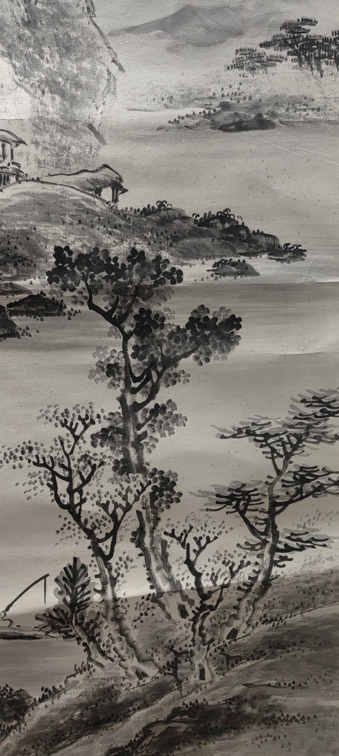 古玩字畫民國《山水》真品鑒賞圖