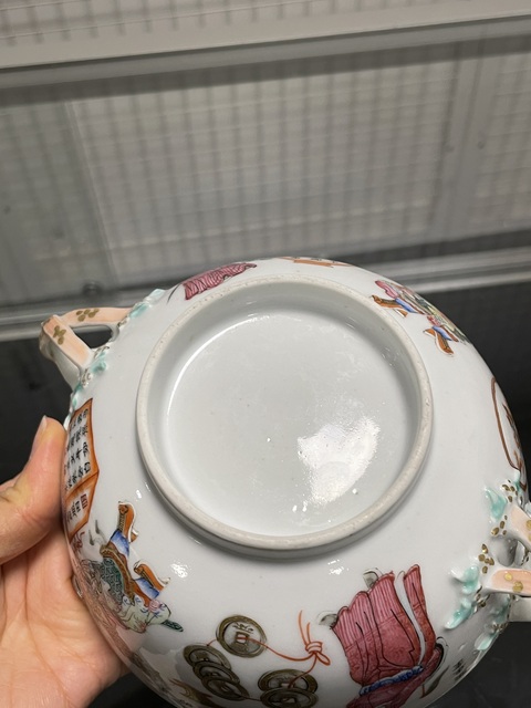 古玩陶瓷無雙譜粉彩廚具真品鑒賞圖