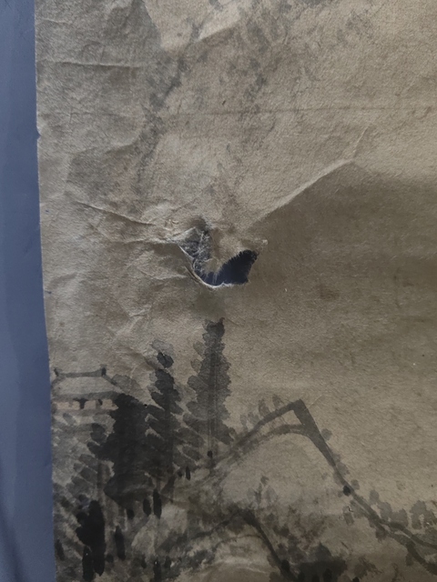 古玩字畫清代山水真品鑒賞圖