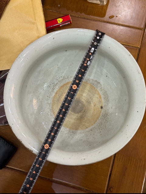 古玩陶瓷花間壽字紋青花圈足缽式香爐真品鑒賞圖