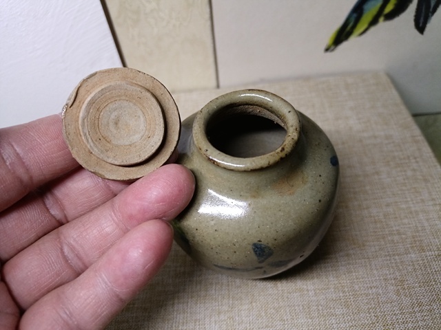 古玩陶瓷晚明地方窯青花蓋罐真品鑒賞圖