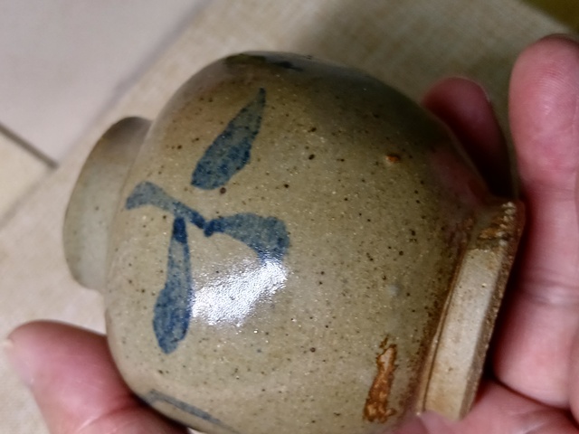 古玩陶瓷晚明地方窯青花蓋罐真品鑒賞圖