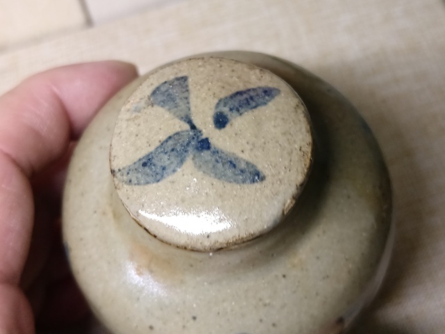 古玩陶瓷晚明地方窯青花蓋罐真品鑒賞圖