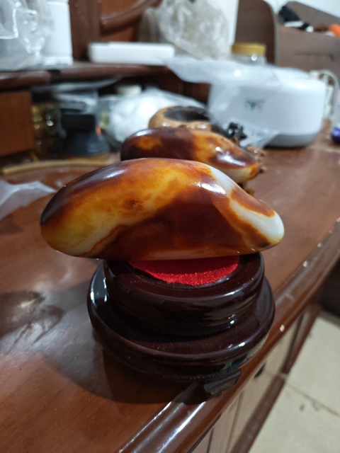 古玩玉器“滾筒染色”和田玉料真品鑒賞圖