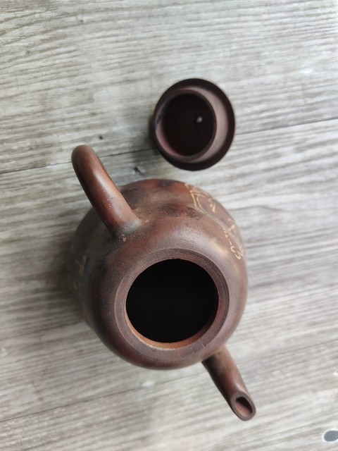 古玩雜項紫砂葫蘆壺真品鑒賞圖