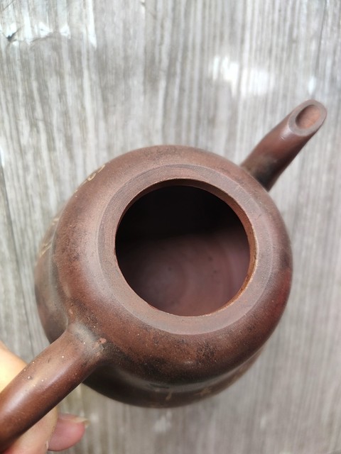 古玩雜項紫砂葫蘆壺真品鑒賞圖