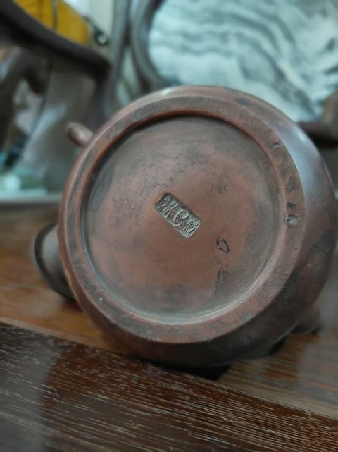 古玩雜項紫砂葫蘆壺真品鑒賞圖