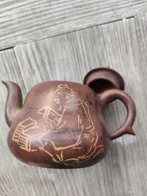 古玩雜項紫砂葫蘆壺真品鑒賞圖