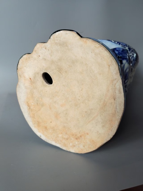 古玩陶瓷【精品瓷塑】民國(guó)青花福德正神福德財(cái)神造像拍賣(mài)，當(dāng)前價(jià)格3600元