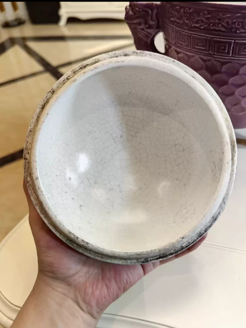 古玩陶瓷紅釉鍘真品鑒賞圖