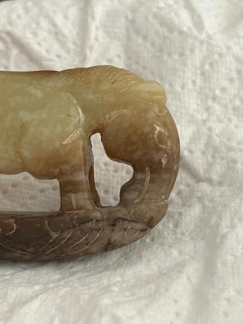 古玩玉器做舊仿古“玉馬”真品鑒賞圖