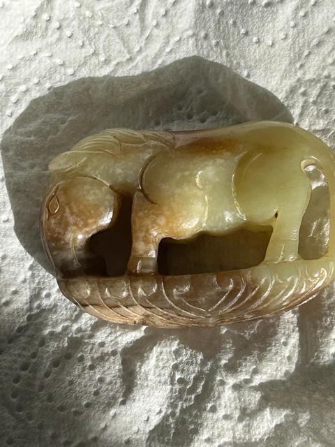 古玩玉器做舊仿古“玉馬”真品鑒賞圖