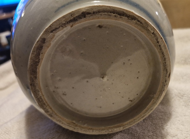 古玩陶瓷青花吉語(yǔ)紋壺真品鑒賞圖