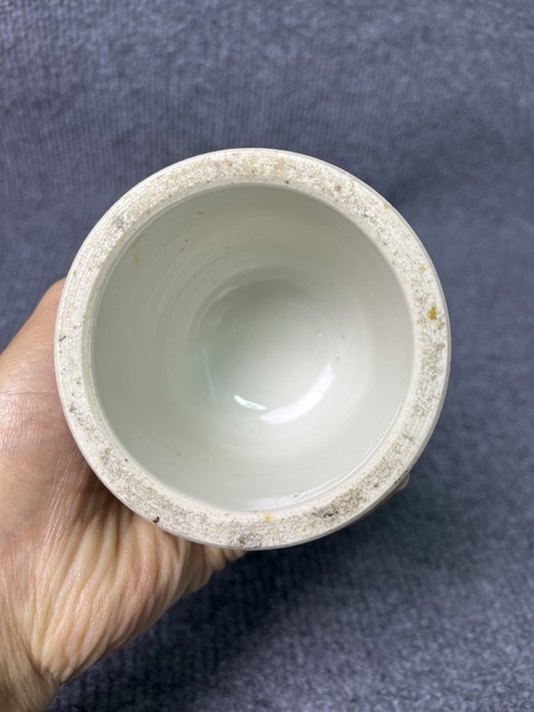 古玩陶瓷粉彩八仙人物故事紋燭臺真品鑒賞圖