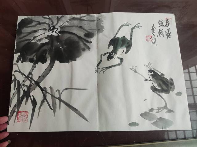 古玩字畫已故河南名家金石開  花鳥冊頁拍賣，當前價格1元