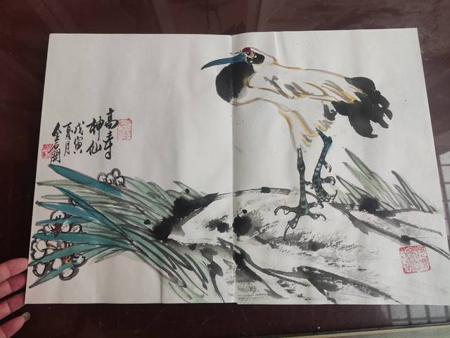 古玩字畫已故河南名家金石開  花鳥冊頁拍賣，當前價格1元