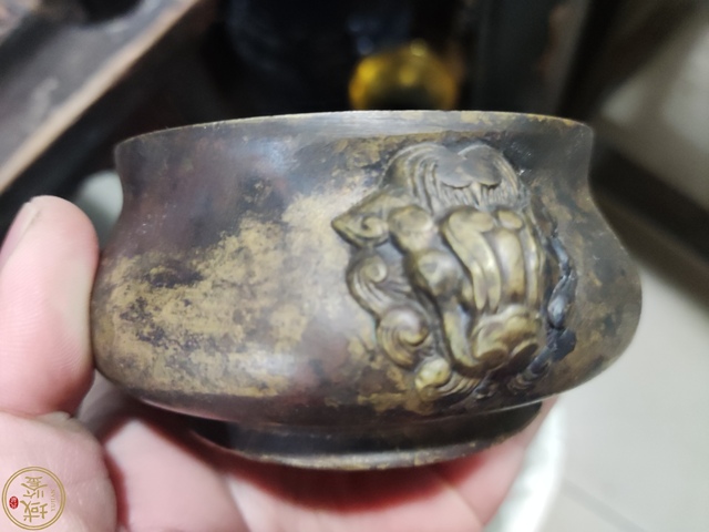 古玩銅器銅爐真品鑒賞圖