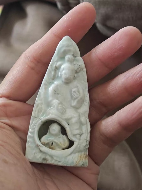 古玩陶瓷影青佛龕真品鑒賞圖