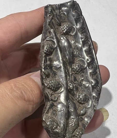 古玩銅器銅鏡殘片真品鑒賞圖