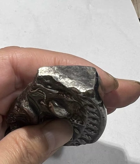 古玩銅器銅鏡殘片真品鑒賞圖