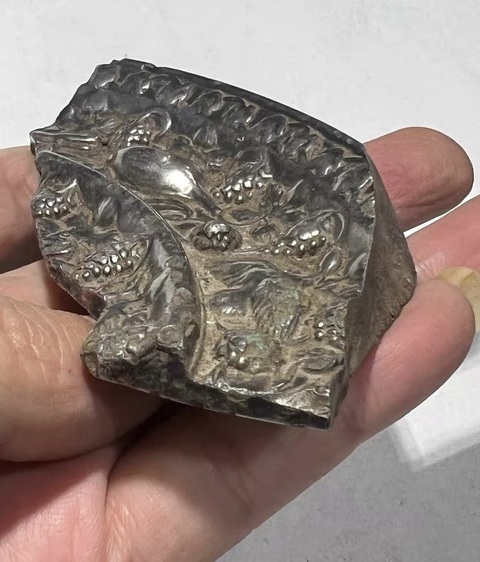 古玩銅器銅鏡殘片真品鑒賞圖