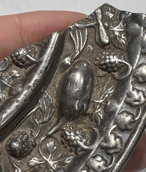 古玩銅器銅鏡殘片真品鑒賞圖