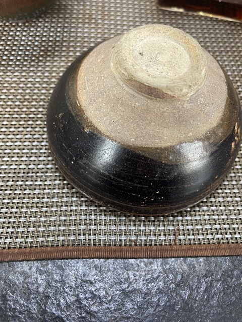 古玩陶瓷吉州窯雙鳳紋盞真品鑒賞圖