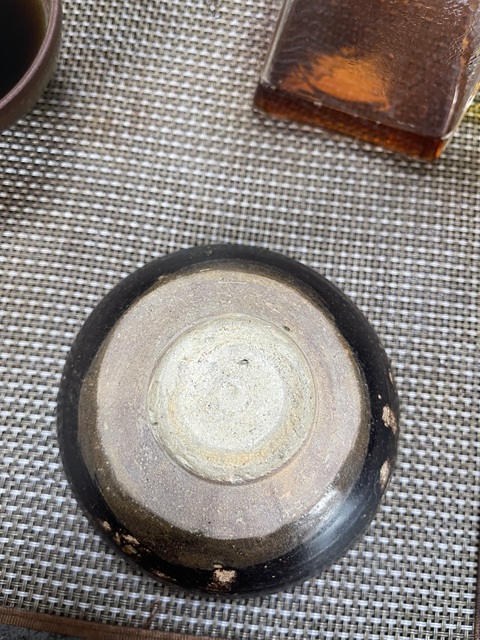 古玩陶瓷吉州窯雙鳳紋盞真品鑒賞圖