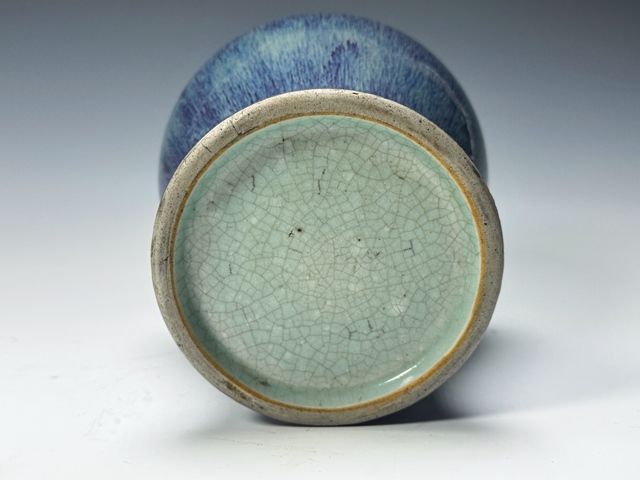 古玩陶瓷清中期·窯變釉梅瓶真品鑒賞圖