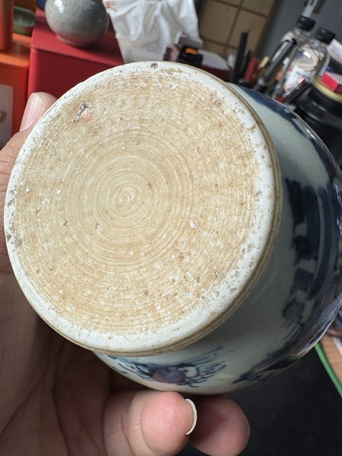 古玩陶瓷山水紋青花器真品鑒賞圖