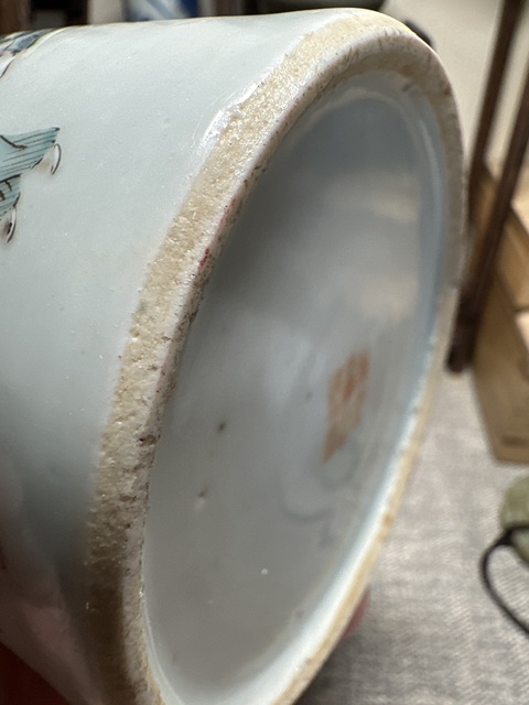 古玩陶瓷粉彩人物蓋罐真品鑒賞圖