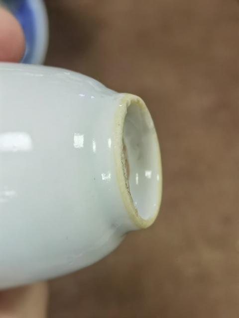 古玩陶瓷白釉仰鐘杯真品鑒賞圖